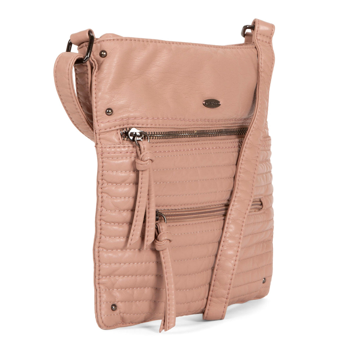 Quilted Multi Zip Crossbody