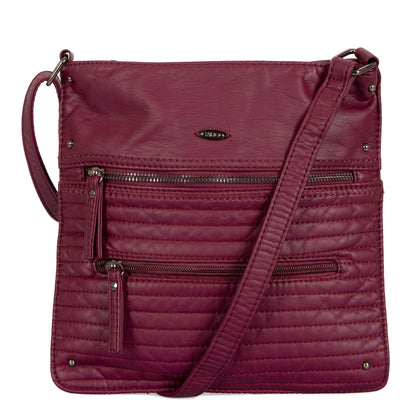 Quilted Multi Zip Crossbody