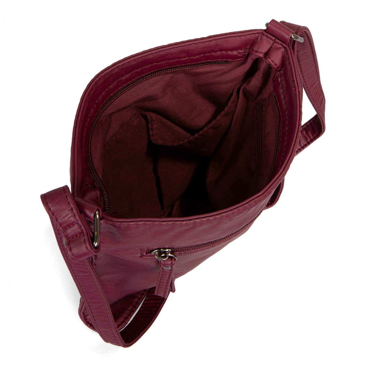 Quilted Multi Zip Crossbody