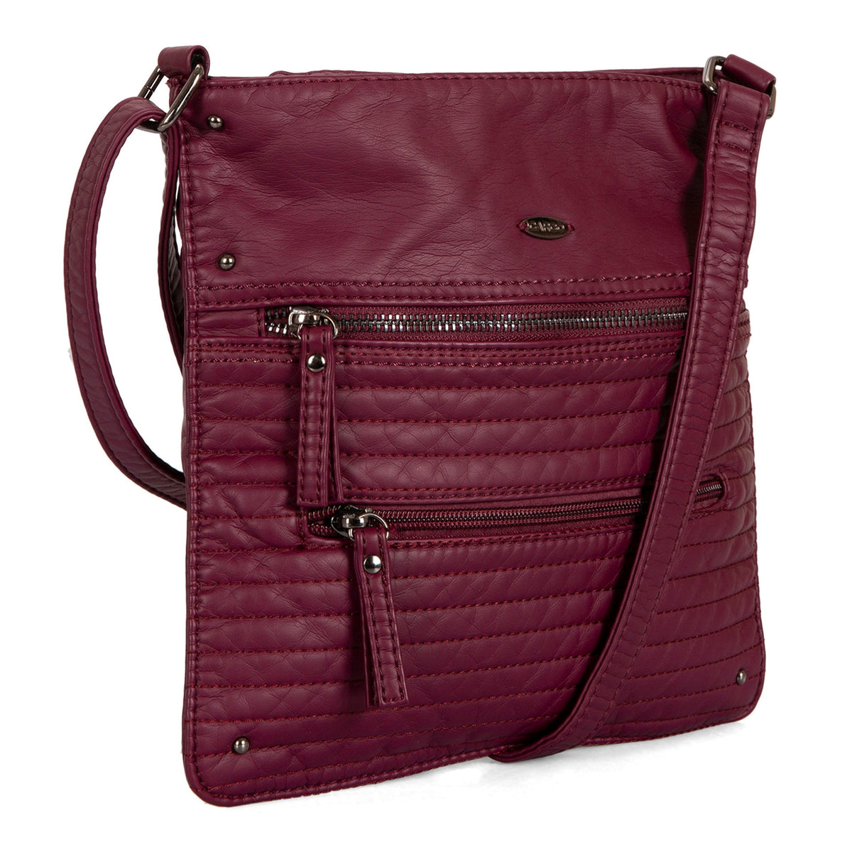 Quilted Multi Zip Crossbody