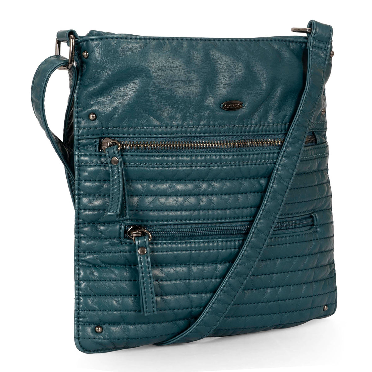 Quilted Multi Zip Crossbody