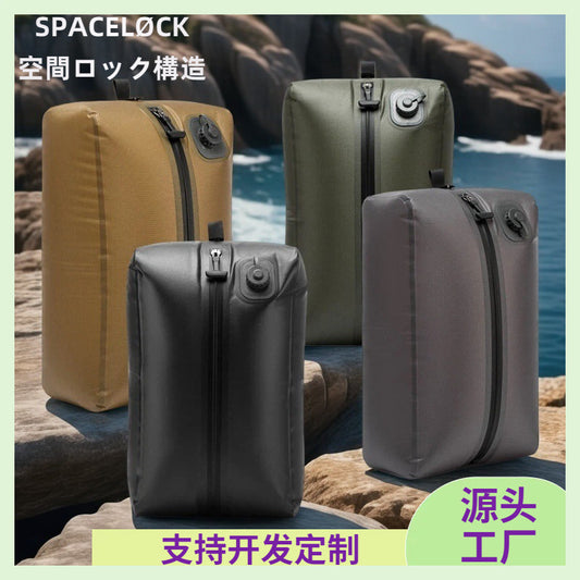 Vacuum Compression Bag Moisture-Proof and Waterproof Luggage Storage Bag Vacuum Bag Clothing Compression Storage Bag with Sealed Zipper - image 1