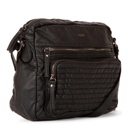 Quilted Crossbody with Front Pouch