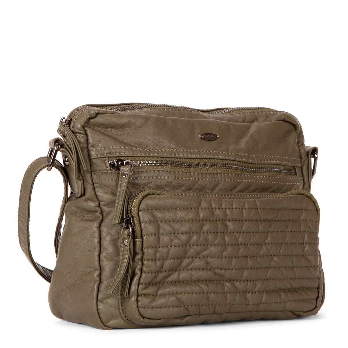 Quilted Crossbody with Front Pouch