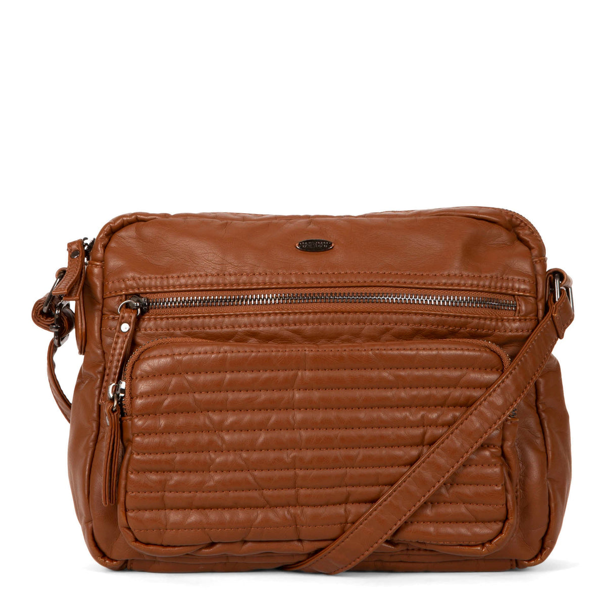 Quilted Crossbody with Front Pouch