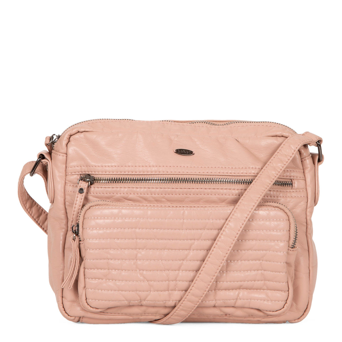 Quilted Crossbody with Front Pouch