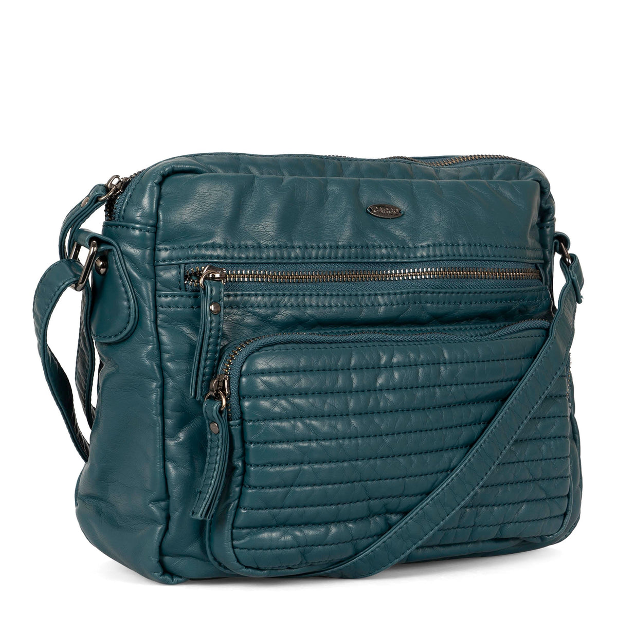 Quilted Crossbody with Front Pouch