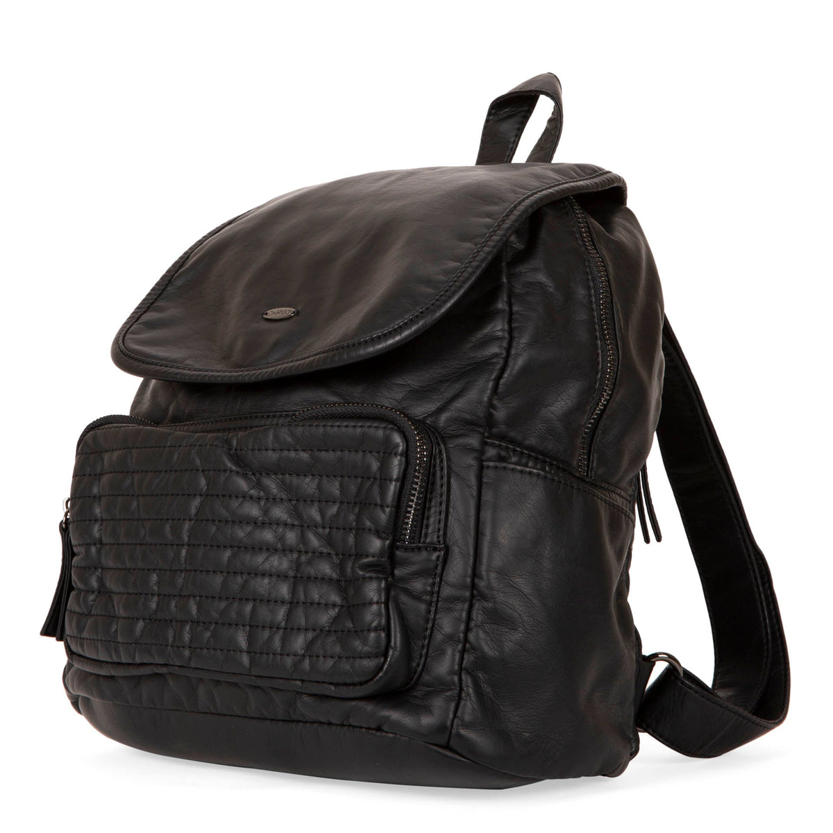 Quilted Front Flap Backpack