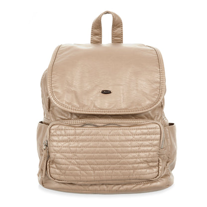 Quilted Front Flap Backpack