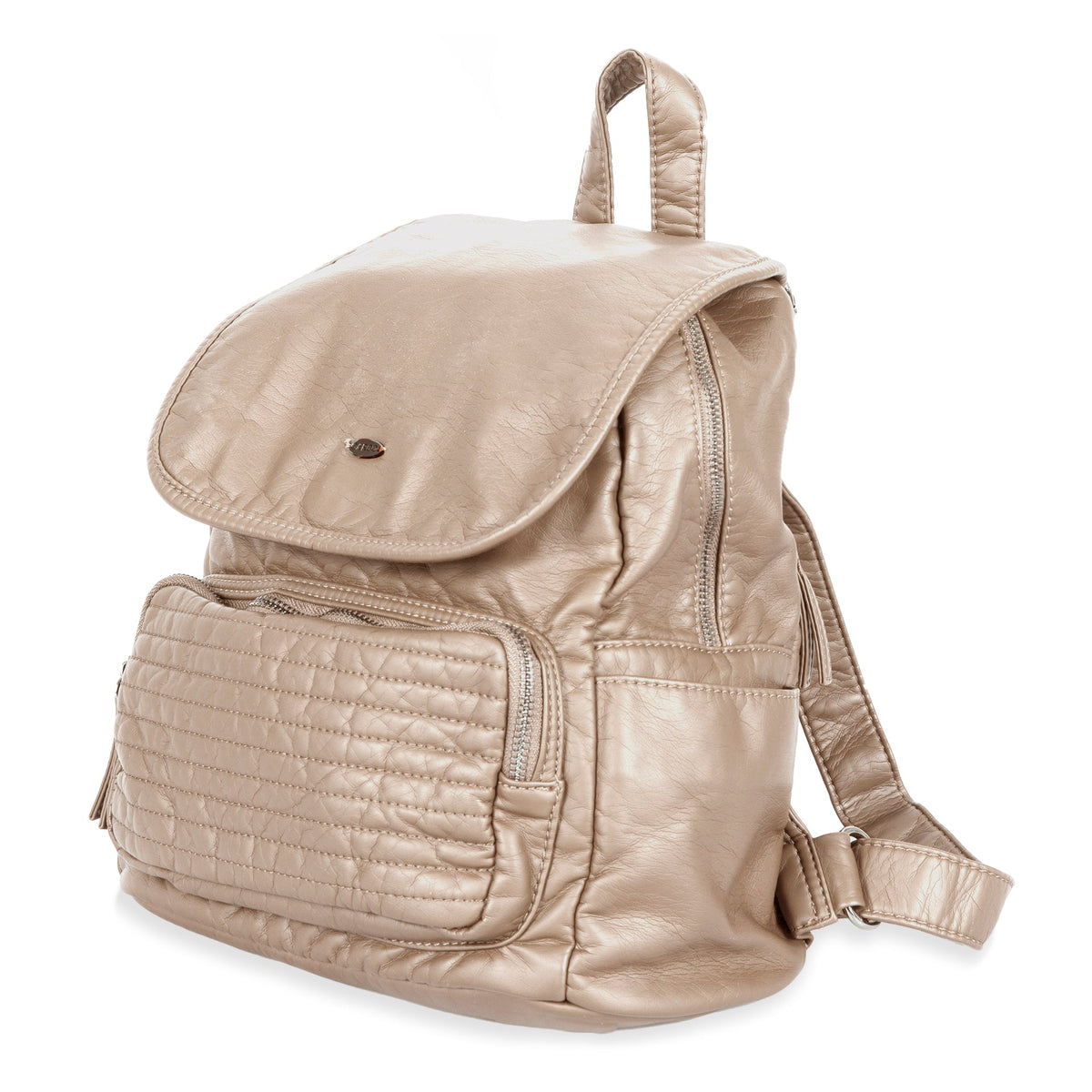 Quilted Front Flap Backpack