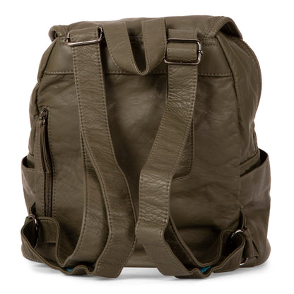 Quilted Front Flap Backpack