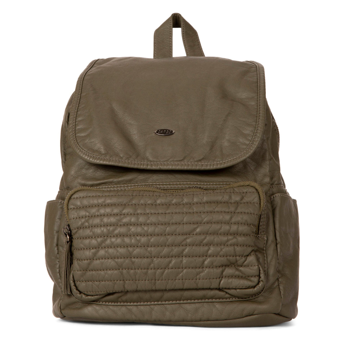 Quilted Front Flap Backpack