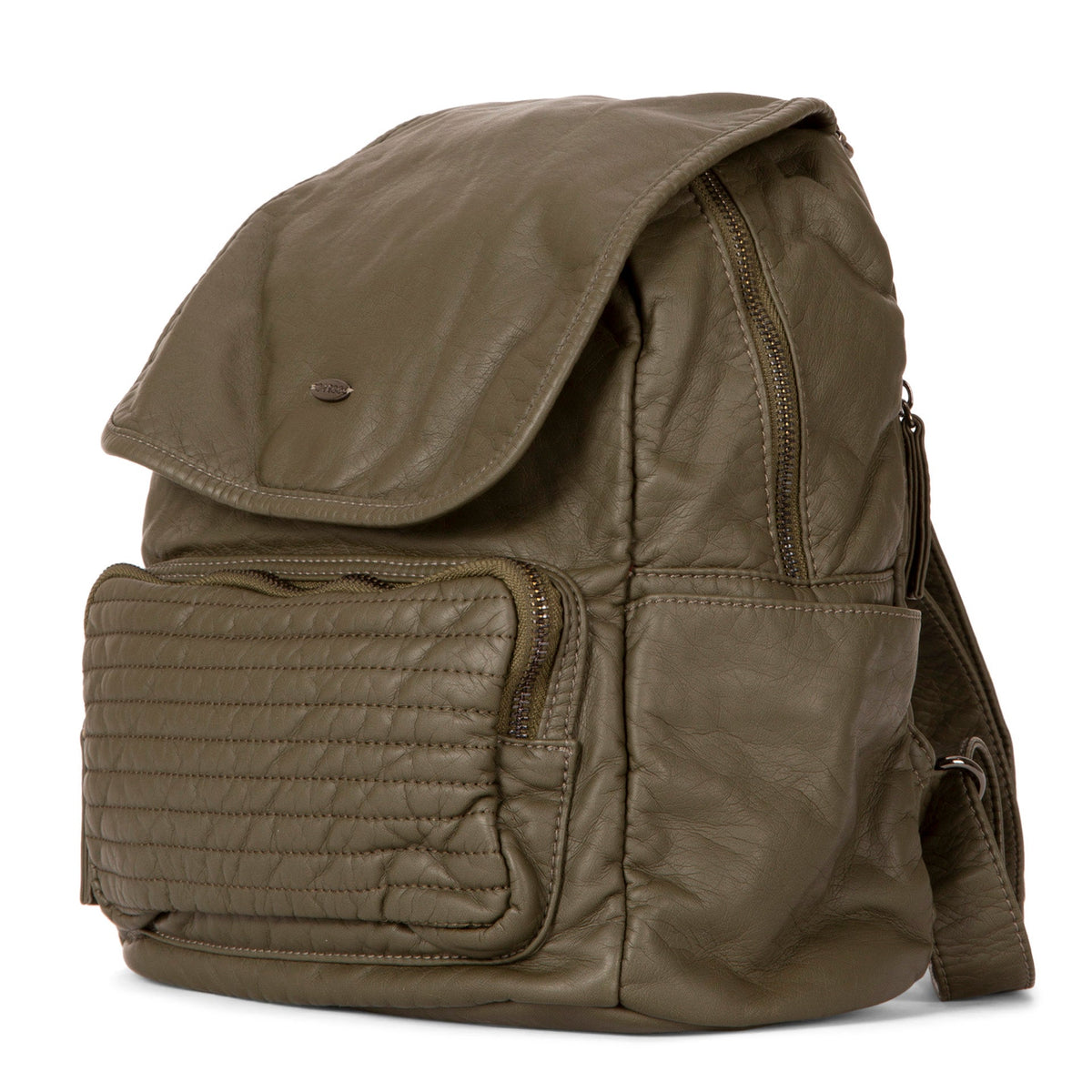 Quilted Front Flap Backpack