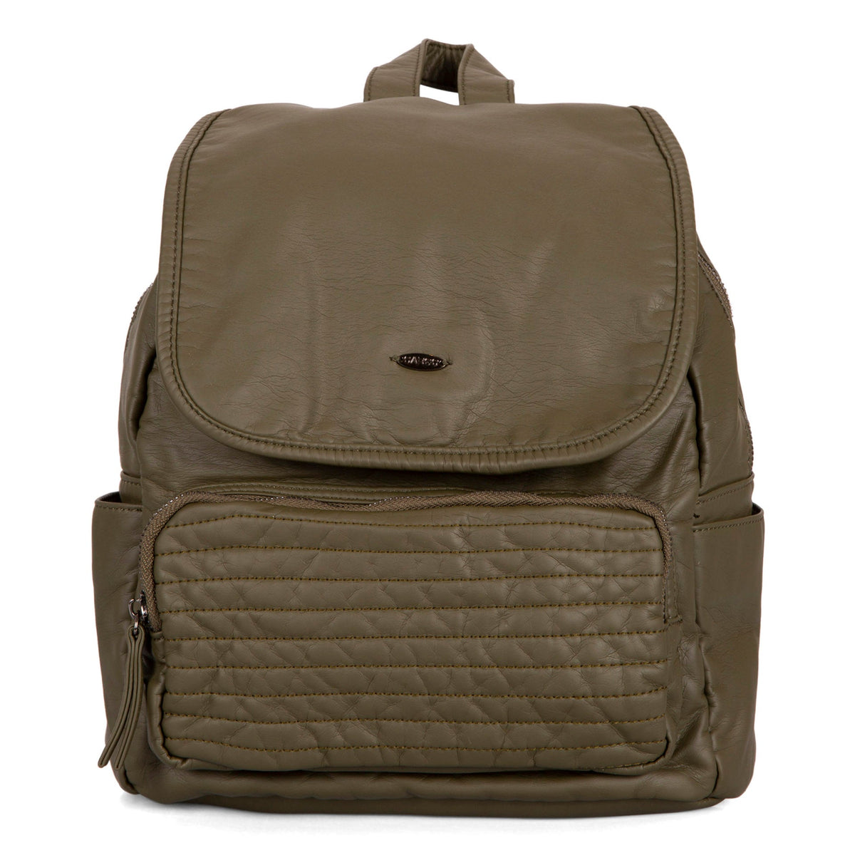 Quilted Front Flap Backpack