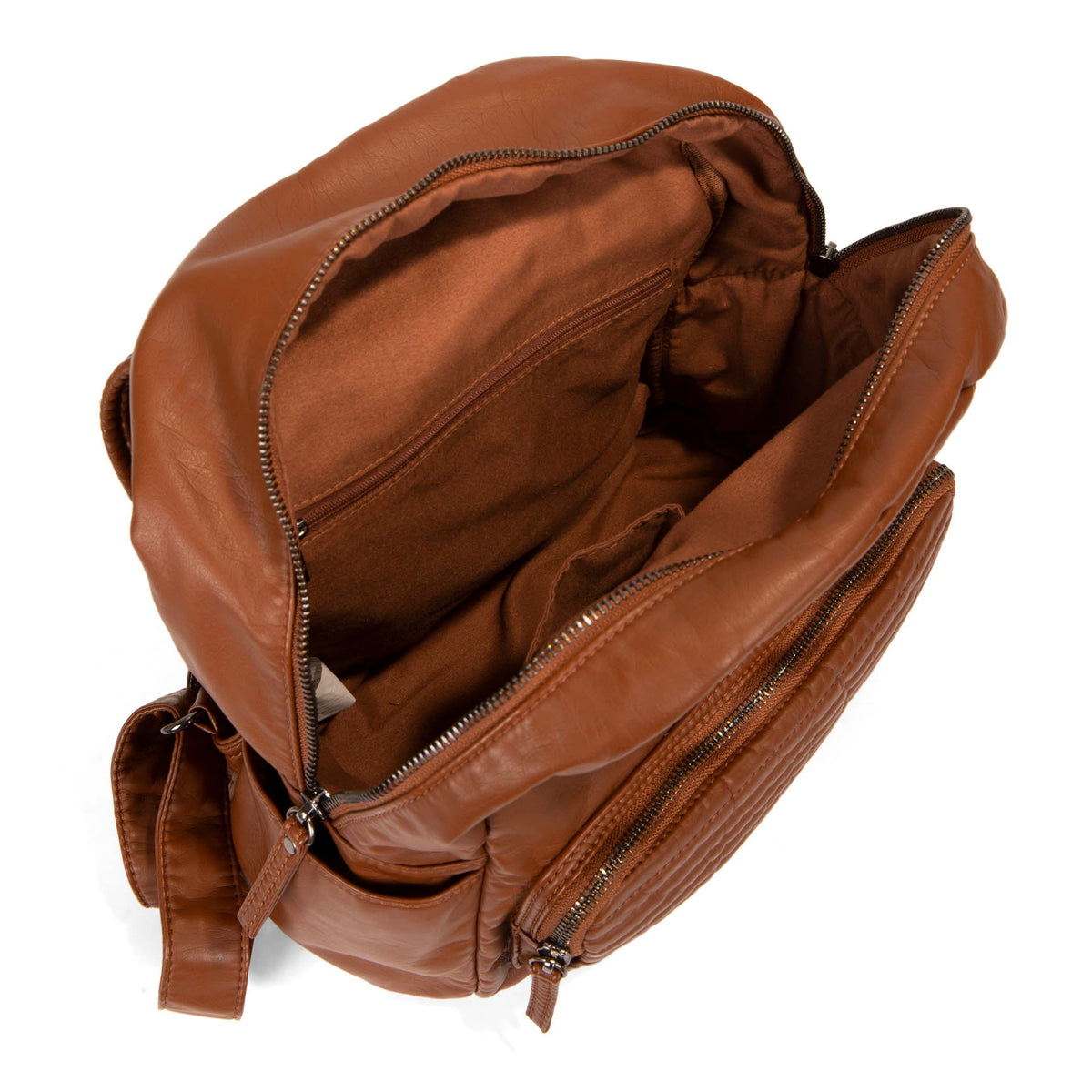 Quilted Front Flap Backpack