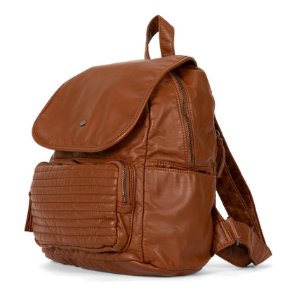 Quilted Front Flap Backpack