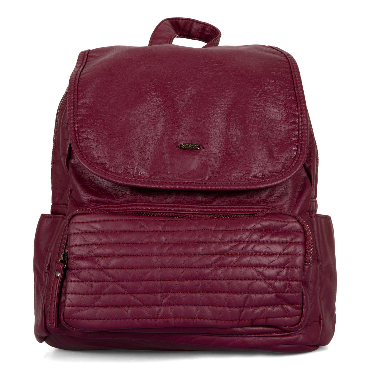 Quilted Front Flap Backpack