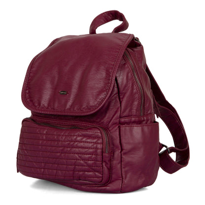 Quilted Front Flap Backpack