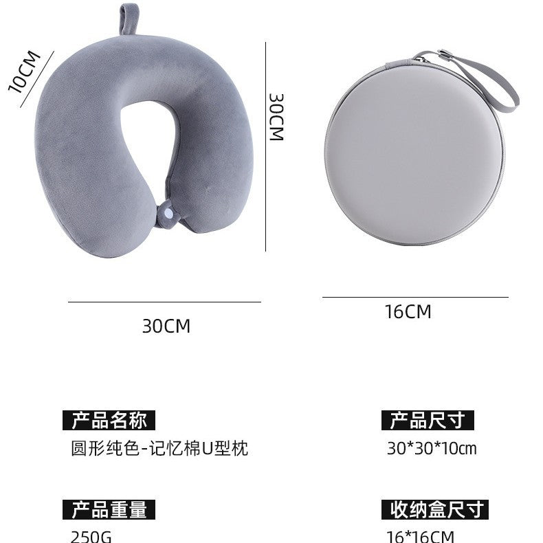 Memory Foam U-Shaped Pillow Gift Custom Logo in Stock Neck Pillow Aviation Pillow Office Nap Pillow Neck Protection U-Shaped Pillow - image 4