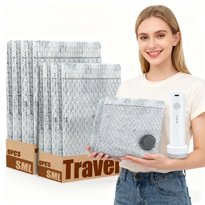 Tk Vacuum Compression Storage Bag Amazon Cross-Border Luggage Clothing Storage Bag Clothes T-Shirt Underwear Compression Bag - image 3