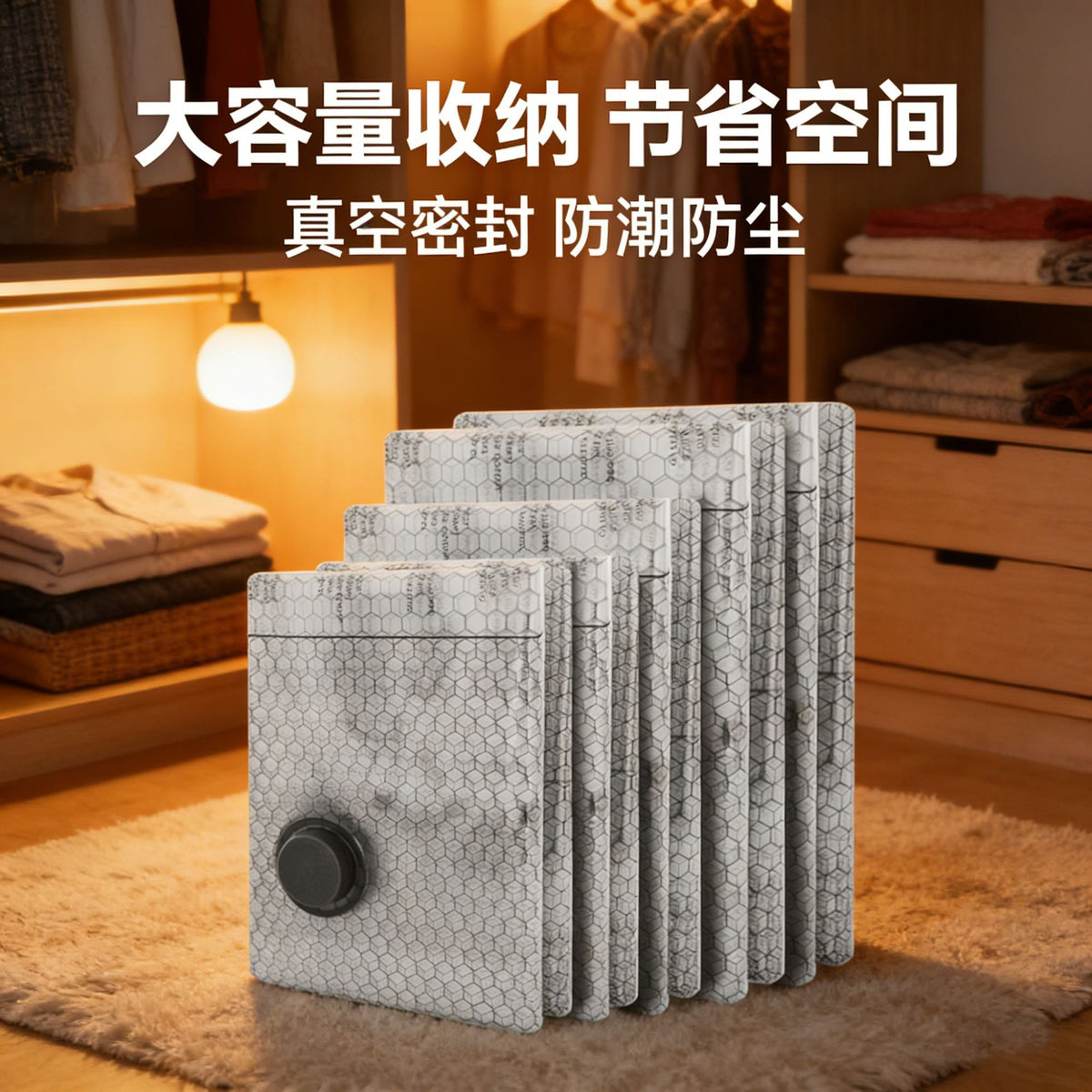 Carefully Selected Amazon Travel Vacuum Compression Bag Set, Sealed Storage Bags, Transparent Vacuum Bags for Clothes - image 1