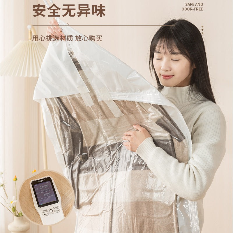 Vacuum Hanging Garment Bag with Hook, Compression Bag for down Jackets, Clothing Storage Bag with Side Zipper, Vacuum Compression Storage Bag - image 4
