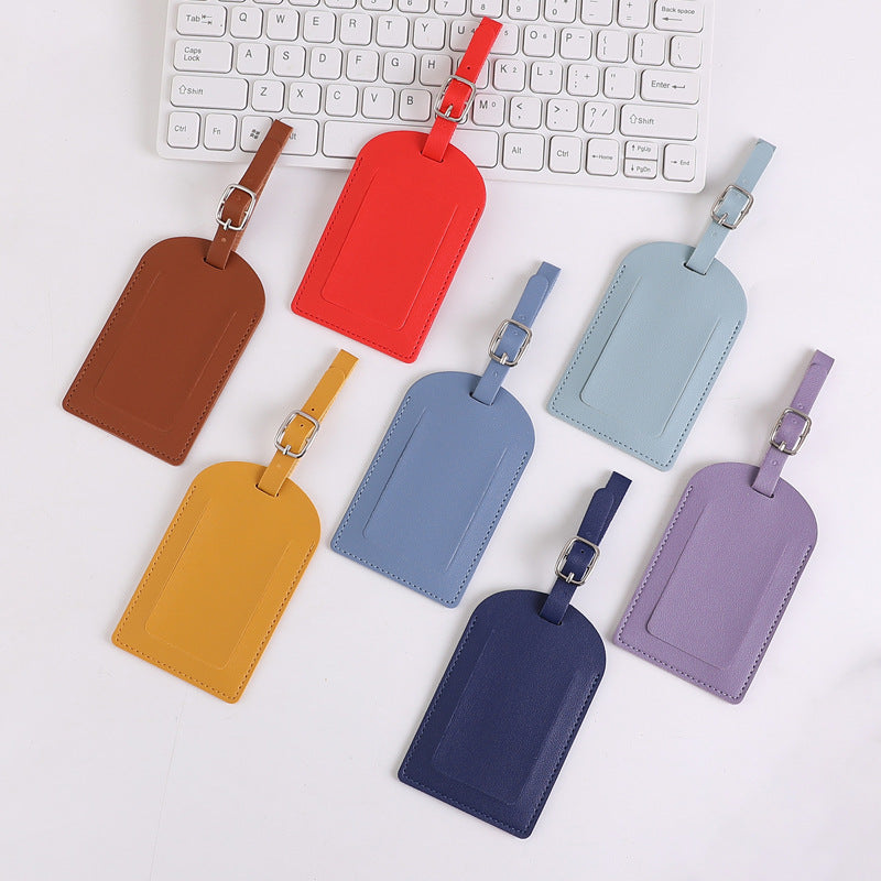 Cross-Border In-Stock Thickened Pu Leather Boarding Pass Travel Tag with Horizontal and Vertical Flip Cover, Includes Card Paper Lining and Signature Paper, Luggage Tag - image 2
