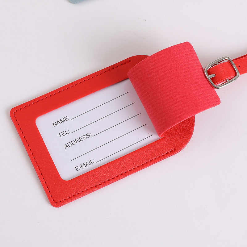 Cross-Border In-Stock Thickened Pu Leather Boarding Pass Travel Tag with Horizontal and Vertical Flip Cover, Includes Card Paper Lining and Signature Paper, Luggage Tag - image 4