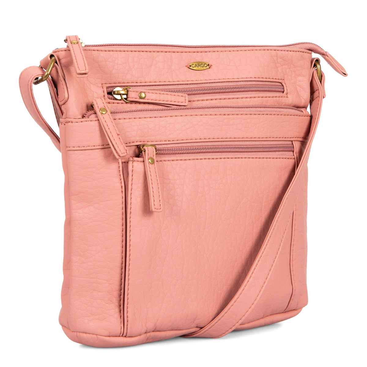 Pebbled N/S Crossbody Bag