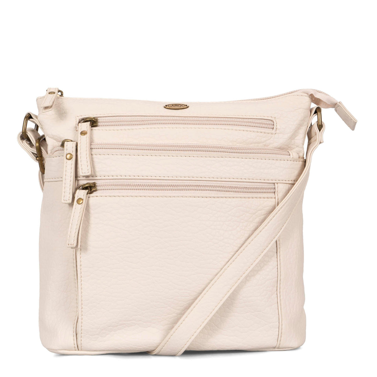 Pebbled N/S Crossbody Bag
