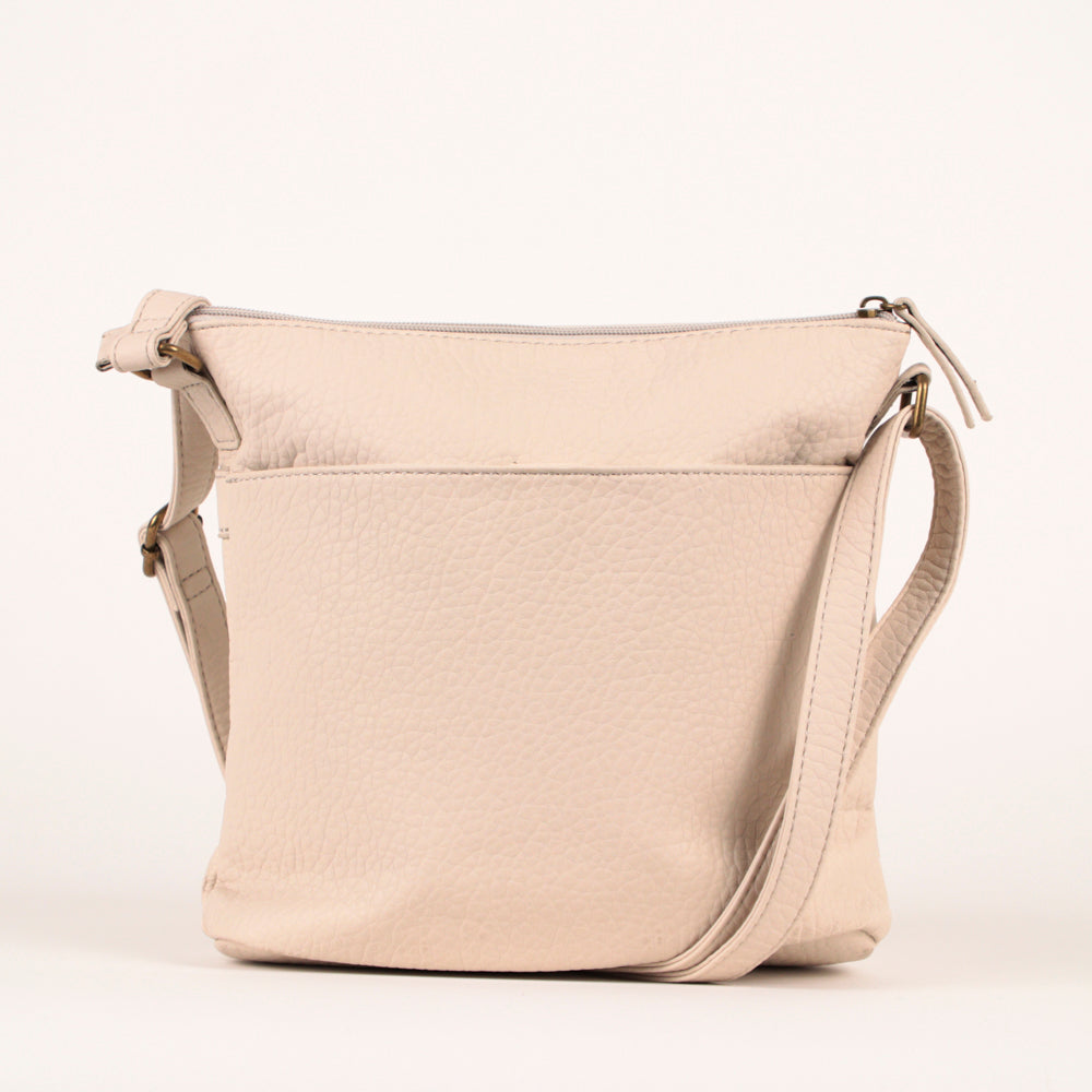 Pebbled N/S Crossbody Bag