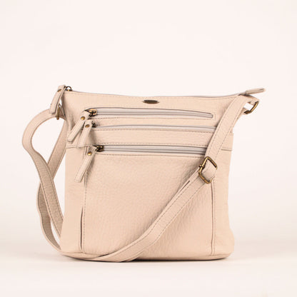 Pebbled N/S Crossbody Bag