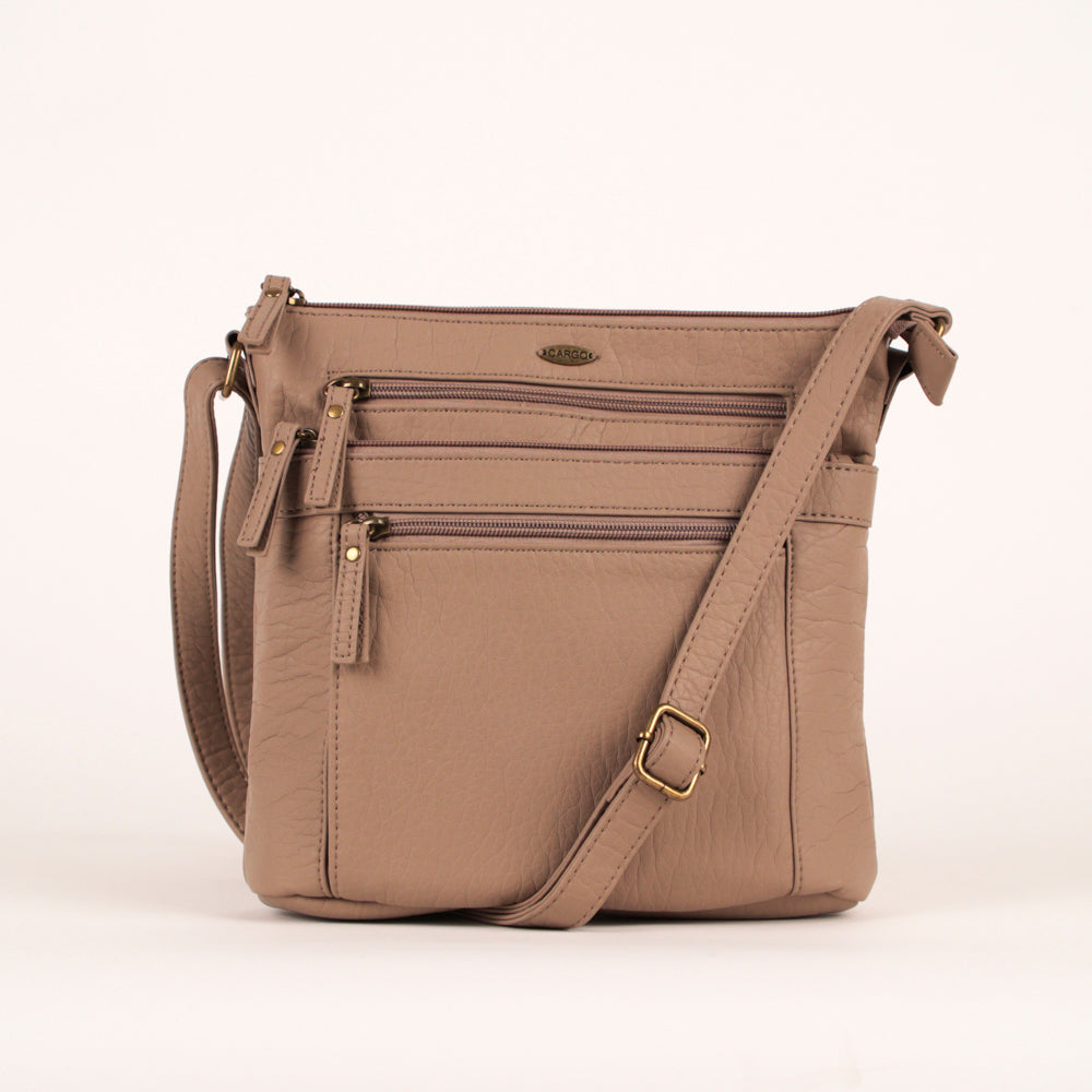 Pebbled N/S Crossbody Bag