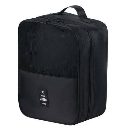 Manufacturer Wholesale Twill Oxford Cloth Shoe Bag Travel Storage Three-Compartment Shoe Bag Storage Bag Travel Shoe Bag - image 5