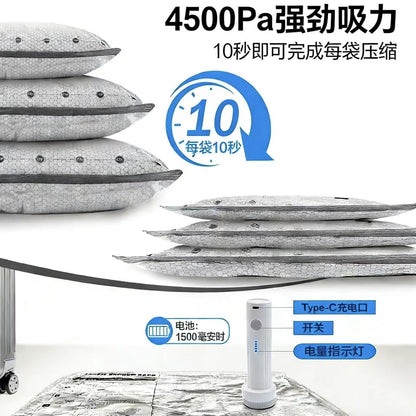 Amazon's Best-Selling Compression Bag for Storing Clothes, Travel Set, Vacuum Compression Bag, Thickened Sealed Bag Factory - image 3