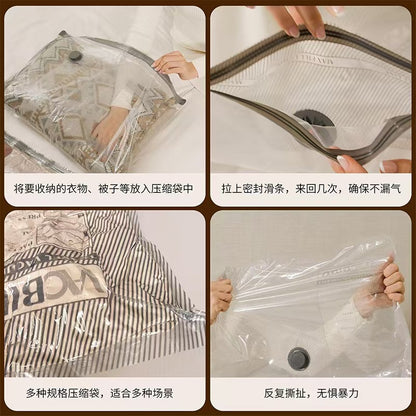 Amazon's Best-Selling Compression Bag for Storing Clothes, Travel Set, Vacuum Compression Bag, Thickened Sealed Bag Factory - image 4