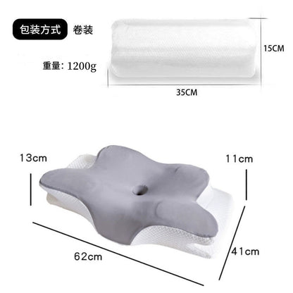 Butterfly-Shaped Memory Foam Pillow, Breathable, Sleep-Aiding, Single-Person Student Dormitory-Specific Neck Pillow, Slow Rebound, Suitable for All Seasons - image 4