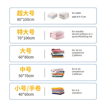 Pa Transparent Travel Vacuum Storage Compression Bag Vacuum Storage Bag for Clothes Vacuum Bag Storage Compression Bag for Quilts - image 3