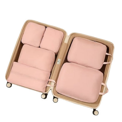 Memory Fabric Travel Compression Storage Bags Six-Piece Set for Business Trips, Travel Clothes, Pants, and Packing Organizer Bags - image 5