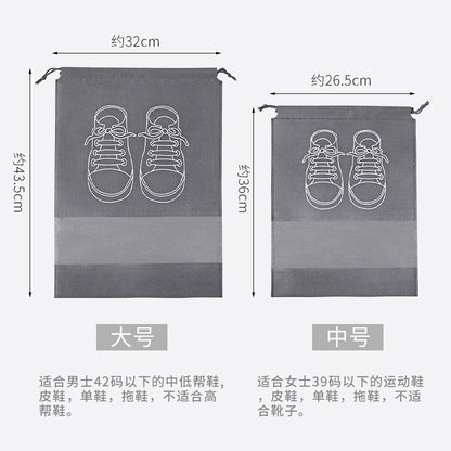 Shoe Storage Bag Non-Woven Fabric Anti-Mold Vacuum Dustproof Bag Transparent Travel Shoe Bag Moisture-Proof Large Storage Bag - image 4