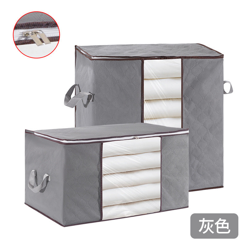 Foreign Trade Cross-Border Moving Packing Bags, Thickened and Reinforced Quilt Bags, Large Capacity Non-Woven Dust-Proof Clothing Storage Bags - image 5