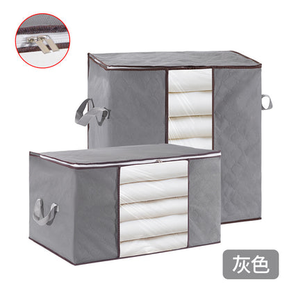 Foreign Trade Cross-Border Moving Packing Bags, Thickened and Reinforced Quilt Bags, Large Capacity Non-Woven Dust-Proof Clothing Storage Bags - image 5