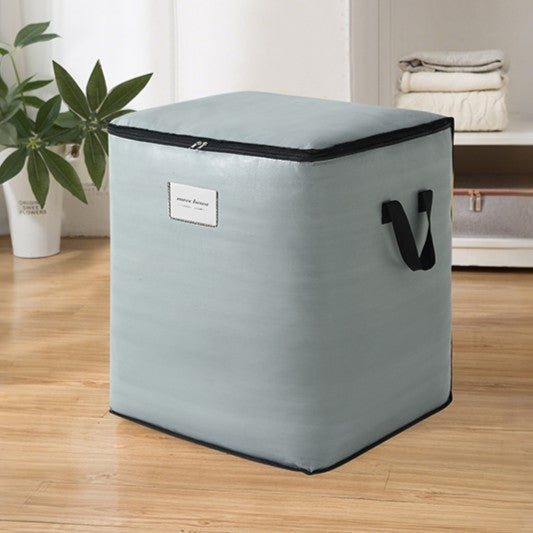 Large Capacity Clothing Storage Bag, Thickened for Moving and Packing, Woven Snake Skin Waterproof and Moisture-Proof Quilt Storage Bag - image 4