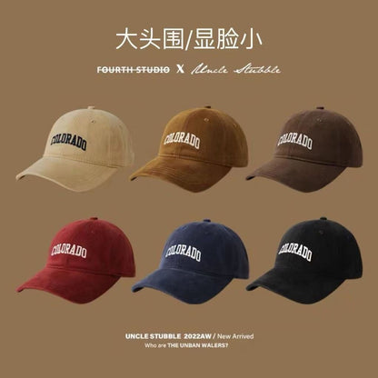 Four-Season Baseball Cap for Men and Women, Versatile for Travel, Hard Brim, Large Head Circumference, Wide Brim, Sun Protection, Face-Slimming Effect - image 4