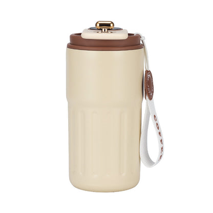 Smart Temperature-Displaying Coffee Cup, Vacuum 316 Stainless Steel Thermos Cup, High-Looking Travel-Friendly Anti-Fall Water Cup for Girls - image 5