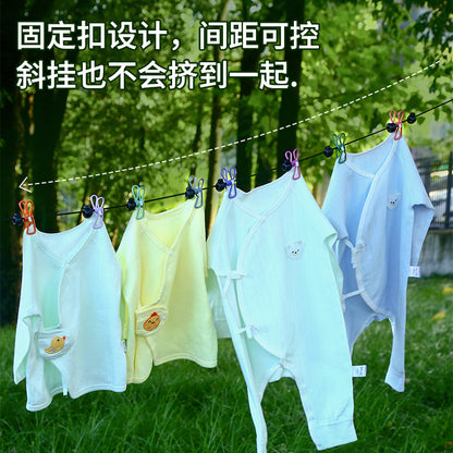 Thickened Clothesline for Outdoor Travel, Dormitory Indoor and Outdoor Use, No-Drill, Windproof, Non-Slip, for Drying Quilts - image 4