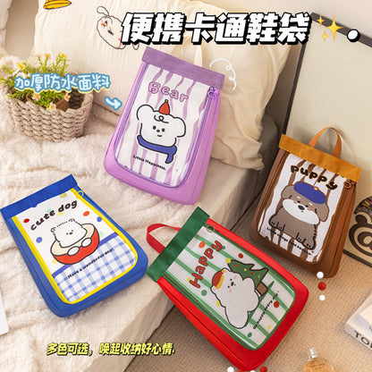 Portable and Cute Travel Shoe Bag, Luggage Bag, Portable Dust-Proof Large-Capacity Shoe Bag, Business Trip Shoe Storage Bag - image 1