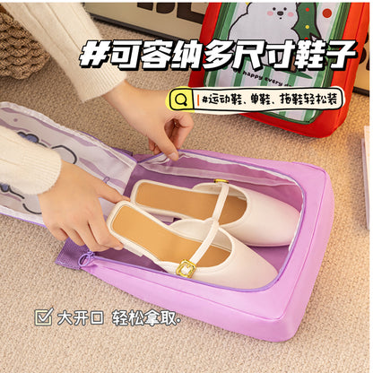 Portable and Cute Travel Shoe Bag, Luggage Bag, Portable Dust-Proof Large-Capacity Shoe Bag, Business Trip Shoe Storage Bag - image 4