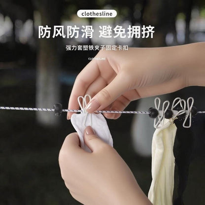 Travel Clothesline, Outdoor Clothesline, Portable Hotel Clothesline, Windproof Elastic Travel Clothes Drying Tool - image 3