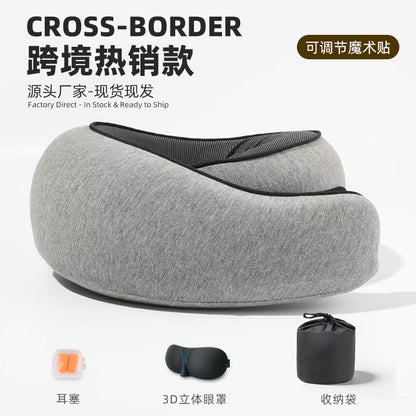 Cross-Border Portable Snail-Shaped Pillow for Neck Support, Travel Memory Foam U-Shaped Pillow, Office Nap Pillow, Driving Travel Neck Pillow - image 1